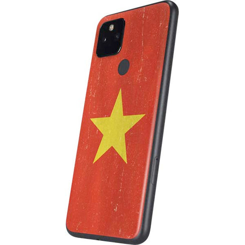Vietnam Flag Distressed Google Pixel 5a Skin